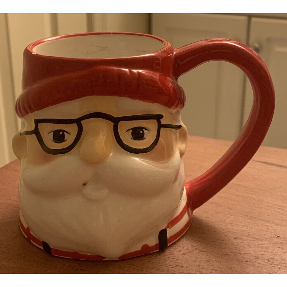 Santa Claus Saint Nick Coffee Mug Face Head Cup 11 oz Holiday Threshold Target
